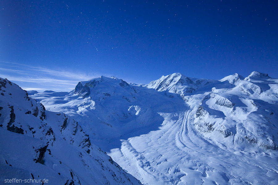 snow
 Glacier
 snow landscape
 Switzerland
 starry sky
 winter
