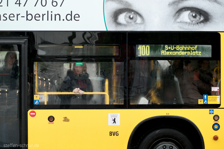 bus
 advertising
 Alexanderplatz
 Mitte
 Berlin
 Germany
 eye
