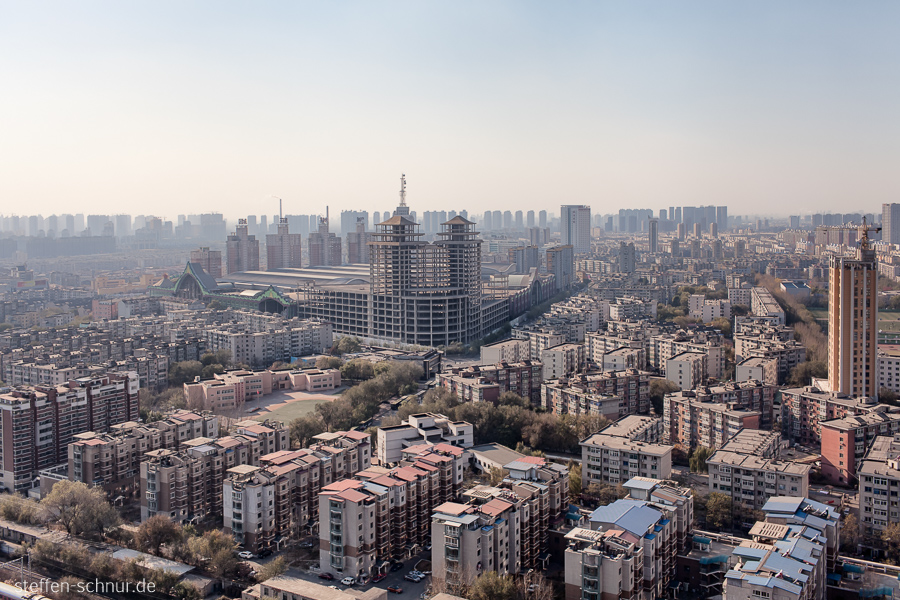 city skyline
 panoramic view
 survey
 Shenyang
 China
 building lot
 concrete

