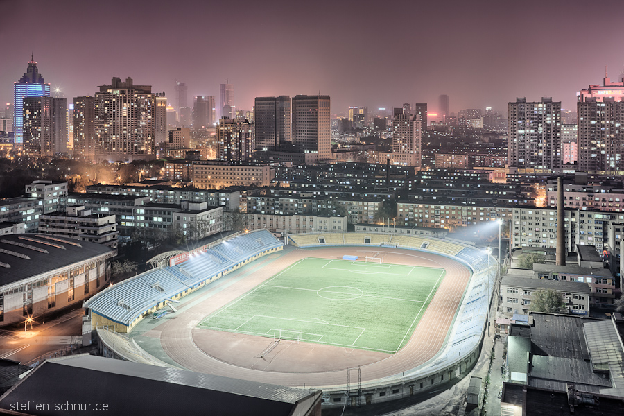 sports stadium
 Shenyang
 China
 football stadium
 football
 metropolis
 houses
