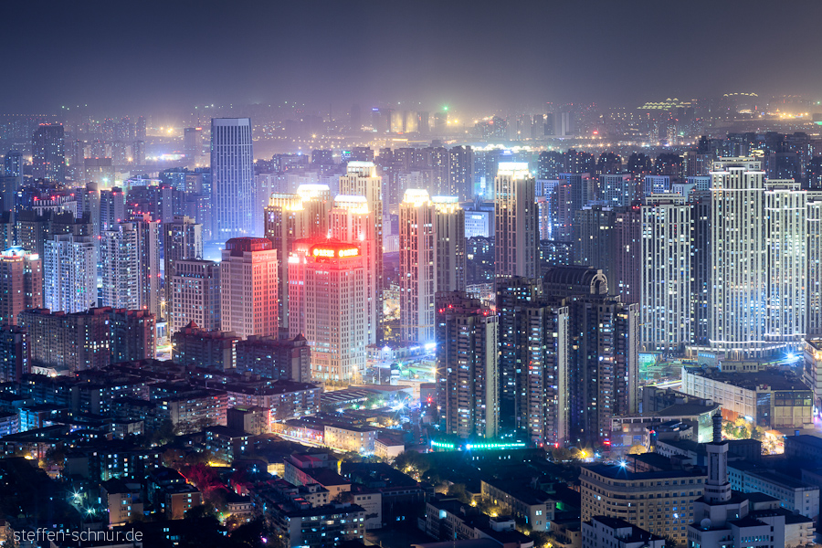 Tianjin
 China
 narrowness
 metropolis
 skyscrapers
 lights
 night
