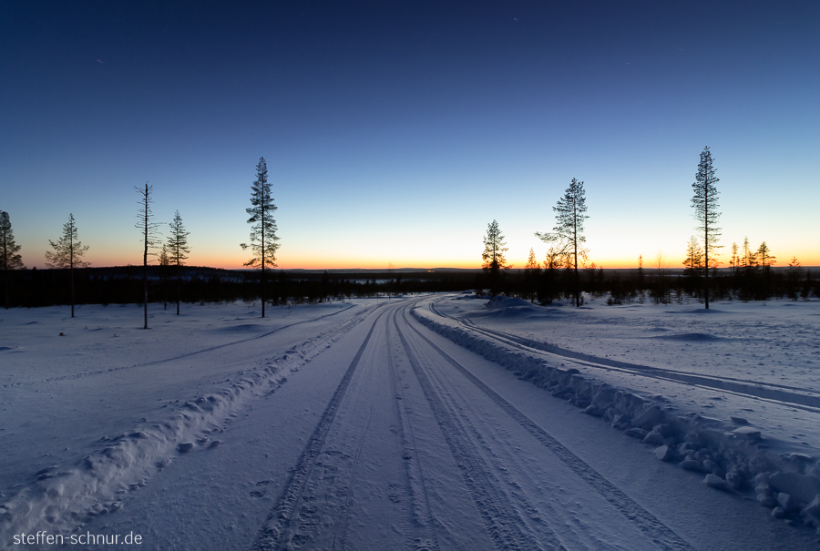 sunset
 Lapland
 Finland
 winter
