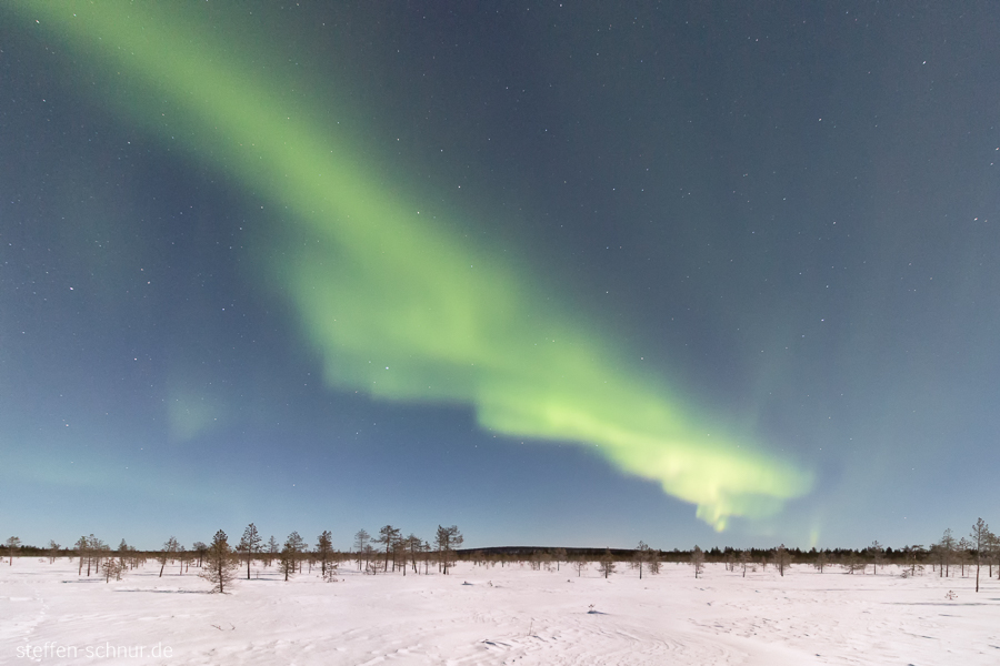 Lapland
 Finland
 landscape
 Northern lights
 winter
