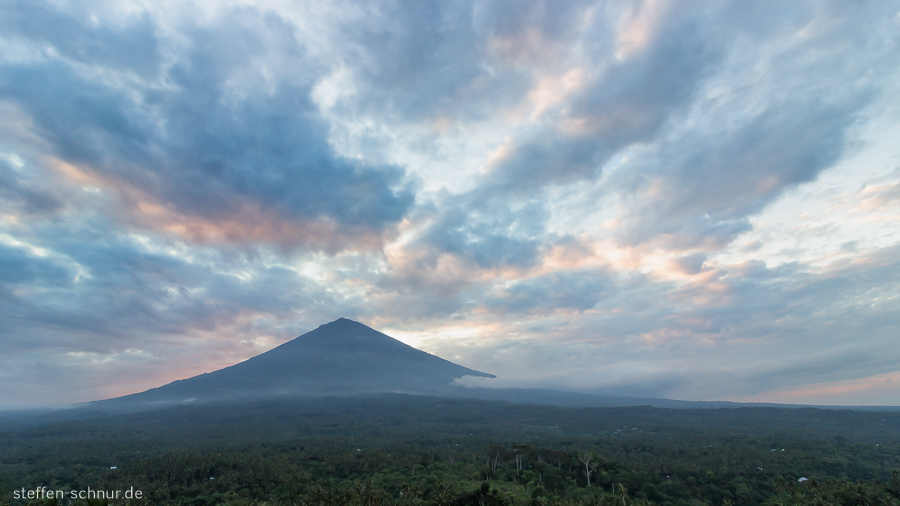 mountain
 look Out
 sunset
 Mount Agung
 Bali
 Indonesia
 forest
