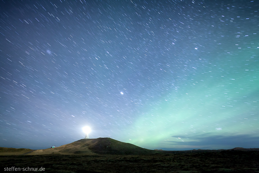 Iceland
 lighthouse
 night
