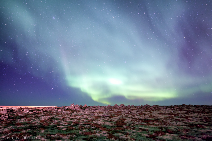 Iceland
 night
 Northern lights
