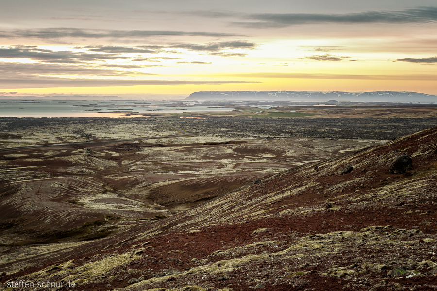 sunset
 Snaefellsnes
 Iceland
 landscape
