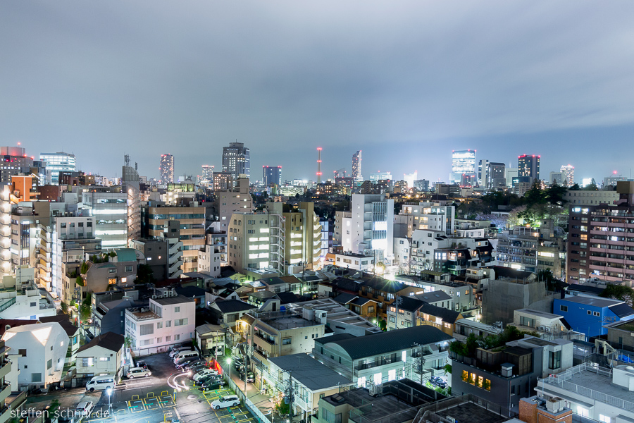 city skyline
 panoramic view
 Tokyo
 Japan
 metropolis
 skyscrapers
 sea of houses
