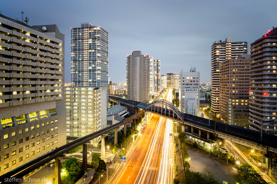 city skyline
 Tokyo
 Japan
 Bridges
 street
