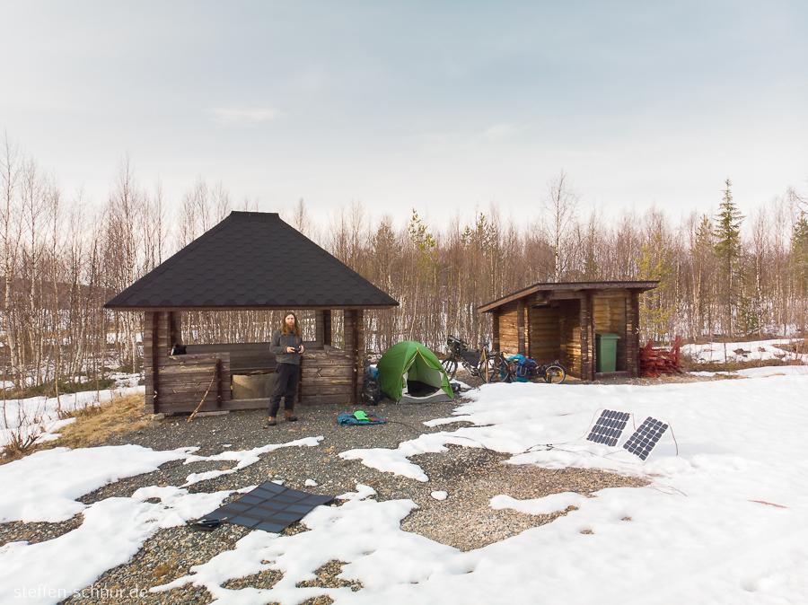 snow
 Lapland
 Finland
 cottage
 solar plant
 tent
