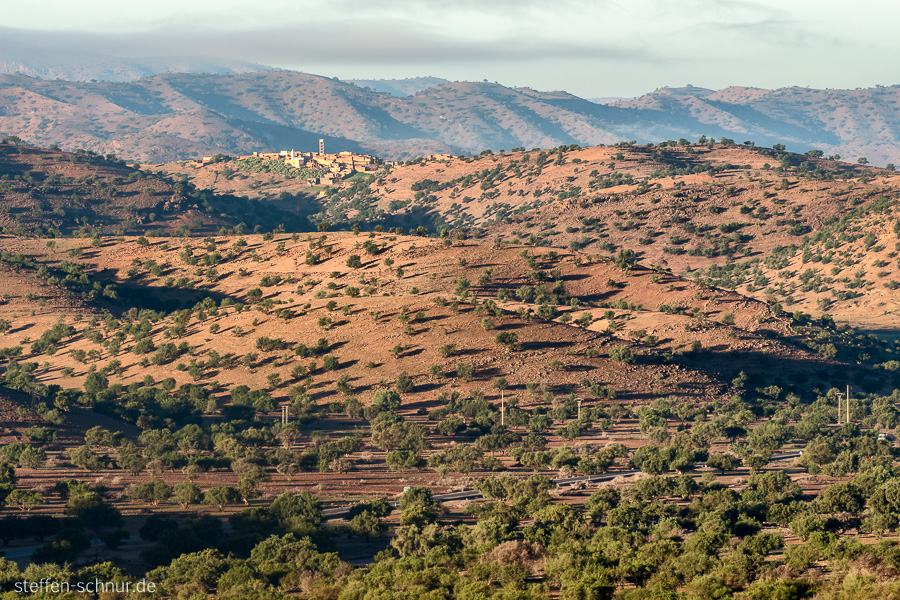 Morocco
 Mountain landscape
 village
