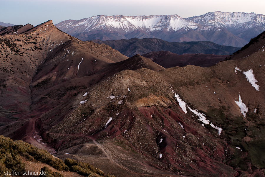 snow
 mountains
 Morocco
 High Atlas
 landscape
 night
 from above
