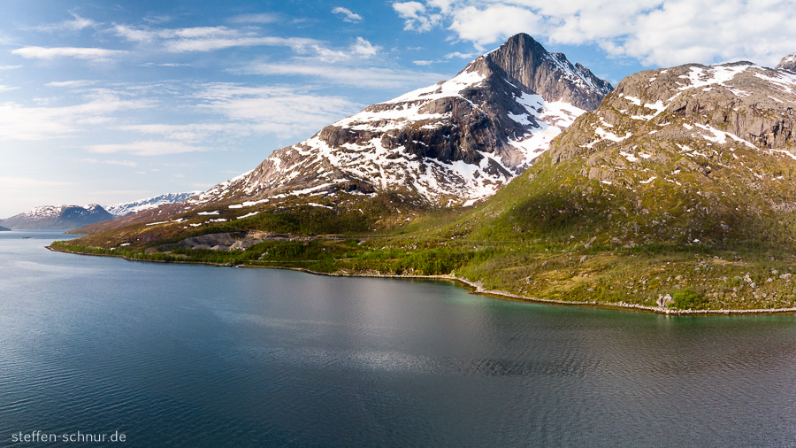 mountain
 Troms
 coast
 landscape
 Norway
