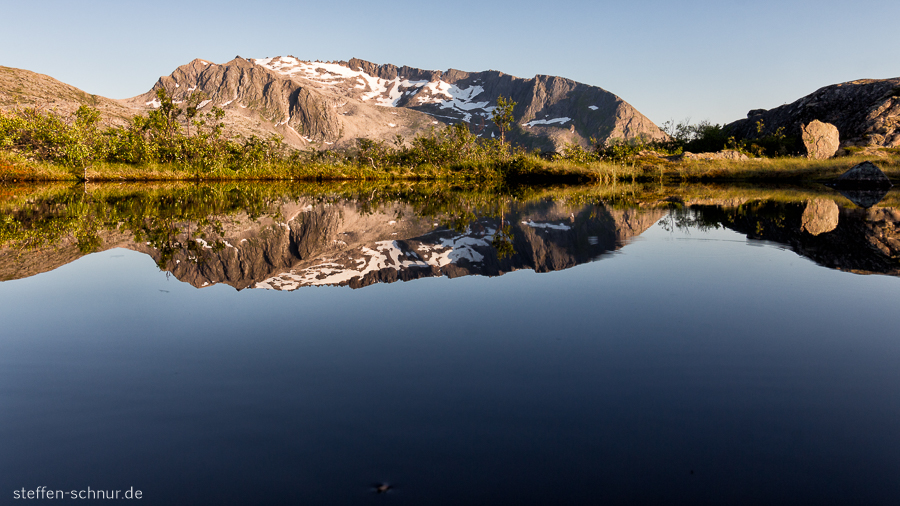 mountain
 Senja
 Norway
 lake
 mirroring
