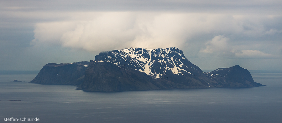 mountain
 island
 Norway
 cloud
