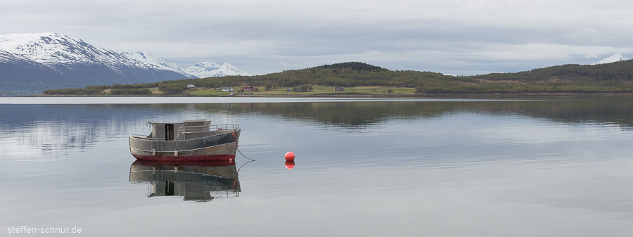 Troms
 Boat
 Norway
 mirroring
