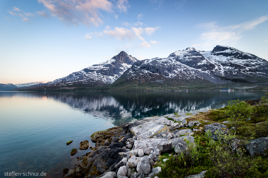 mountains
 Troms
 rock
 Norway
 mirroring
 Water
