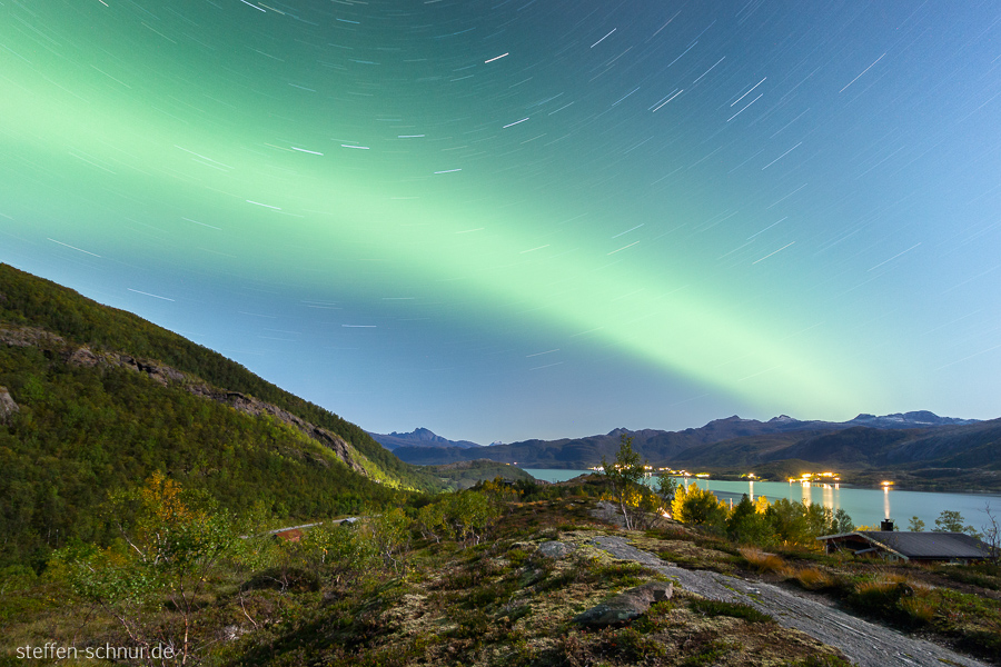 northern lights
 Nordland
 fjord
 Norway
 stars
