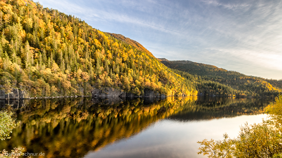 Trøndelag
 autumn
 Norway
 lake
 mirroring
 forest
