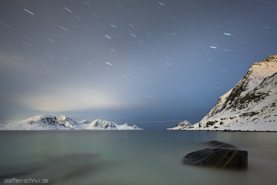 mountains
 stone
 Lofoten
 sea
 Norway
 stars
