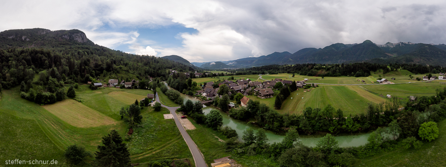 Slovenia
 village
 from above
