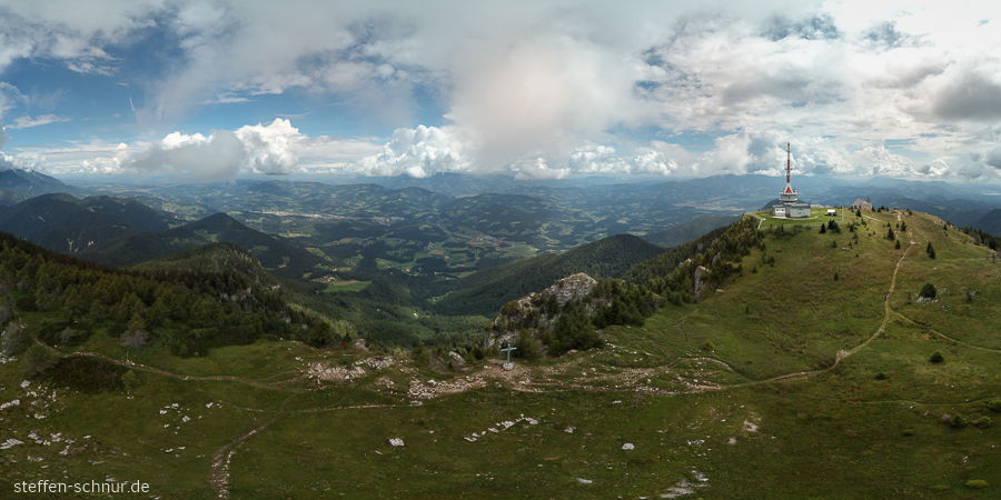 Uršlji gori
 antenna
 Mountain landscape
 panorama view
 valley
 way
 meadow
