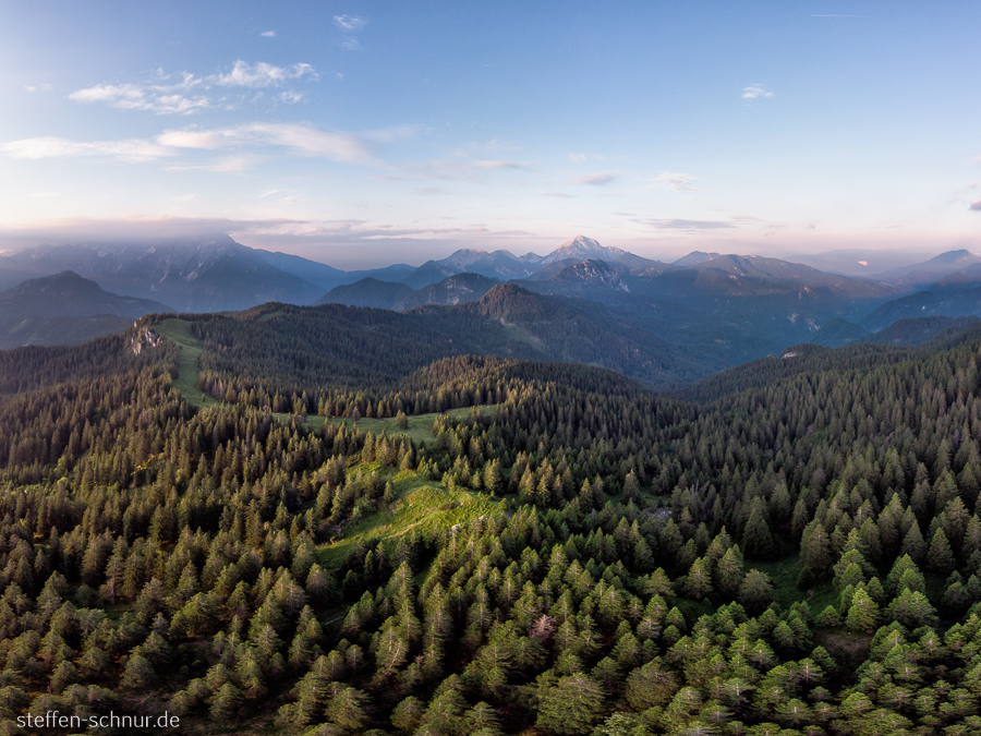 mountains
 Slovenia
 panorama view
 forest
