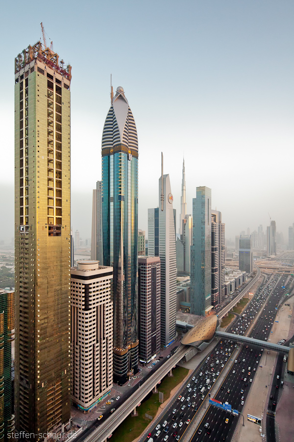 highway
 architecture
 Burj Khalifa
 Dubai
 skyscrapers
 Metro
 station
