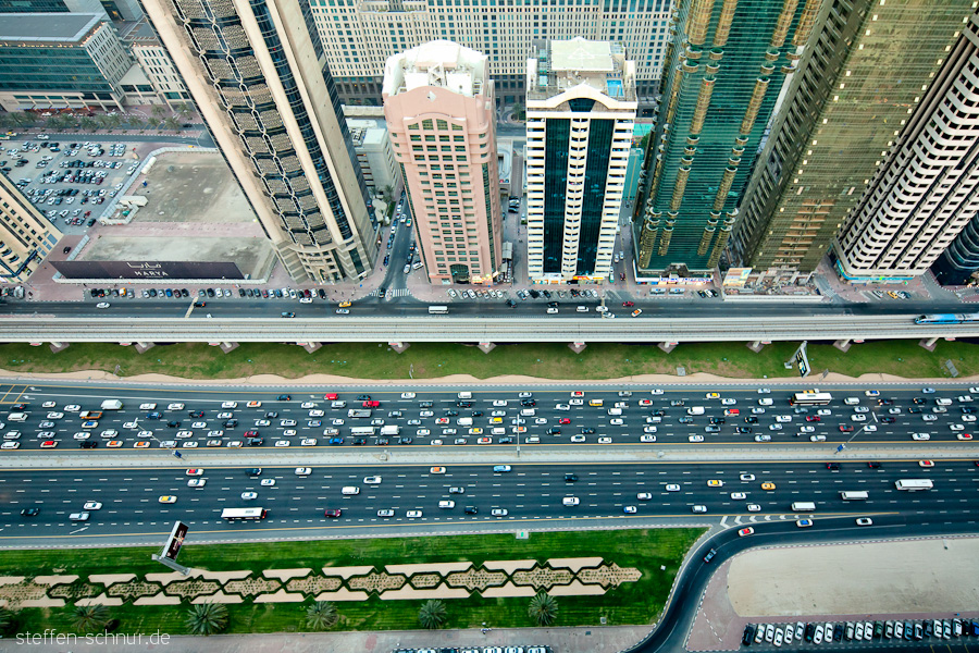 cars
 highway
 architecture
 top view
 Dubai
 skyscrapers
 Metro
