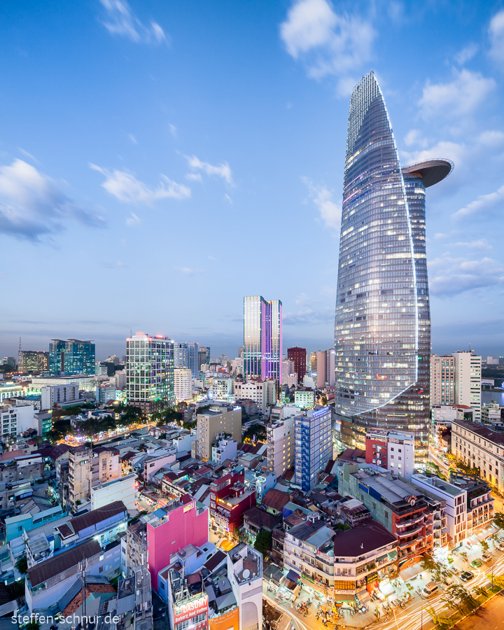 Bitexco Financial Tower
 city skyline
 Ho Chi Minh City
 Saigon
 Vietnam
